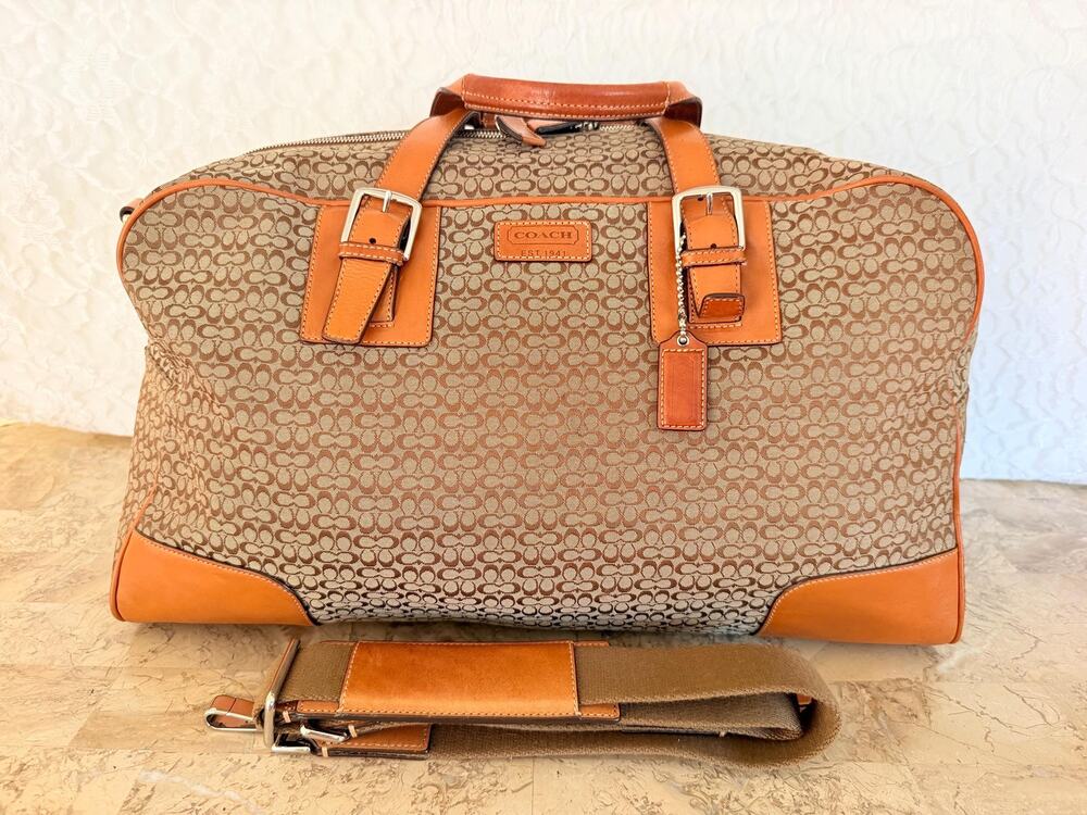 Coach Transatlantic Signature “C” Cabin Travel Carry-On Bag F77085